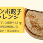 神楽坂飯店の2.5kgジャンボ餃子チャレンジが凄すぎる