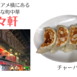 上野で町中華なら「珍々軒」絶品の餃子とチャーハン